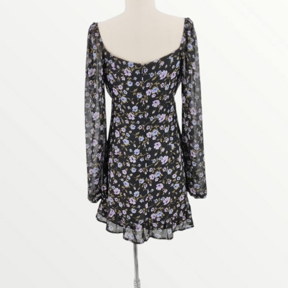Forever 21 Black Floral Mini Dress